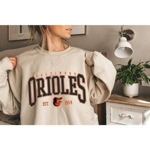Vintage Baltimore Oriole Est 1901 Sweatshirt Oriole Crewneck Sweatshirt
